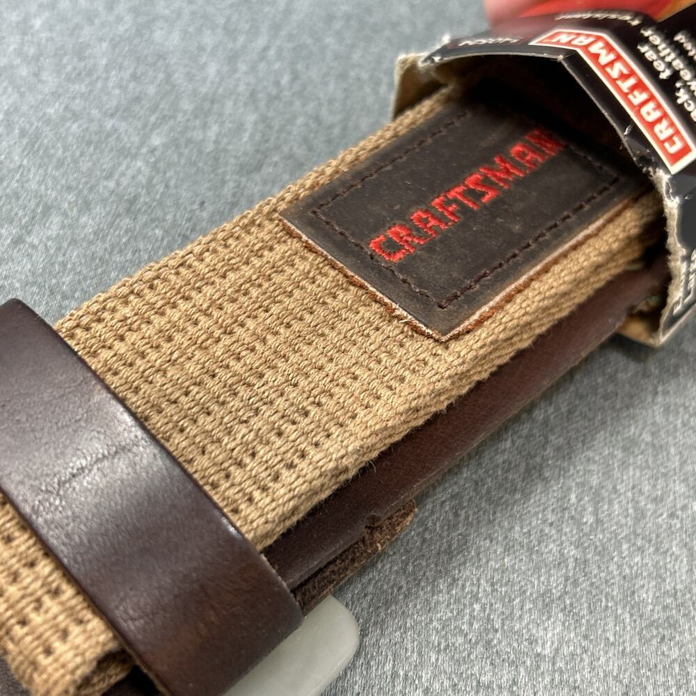 VTG XL Craftsman Model #940524 2.375" Leather Work Belt NOS 38-44 Waist Size - Picture 9 of 9
